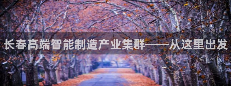 天辰娱乐娱乐：长春高端智能制造产业集群——从这里出发